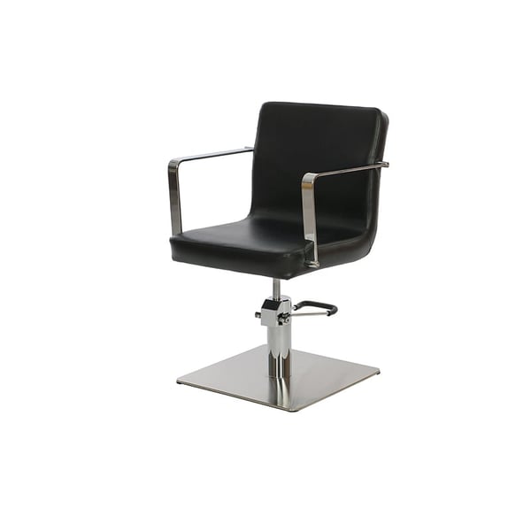 Cadeirão de peluquería Parks: Desenho elegante e minimalista com reposabrazos (dois modelos disponíveis)